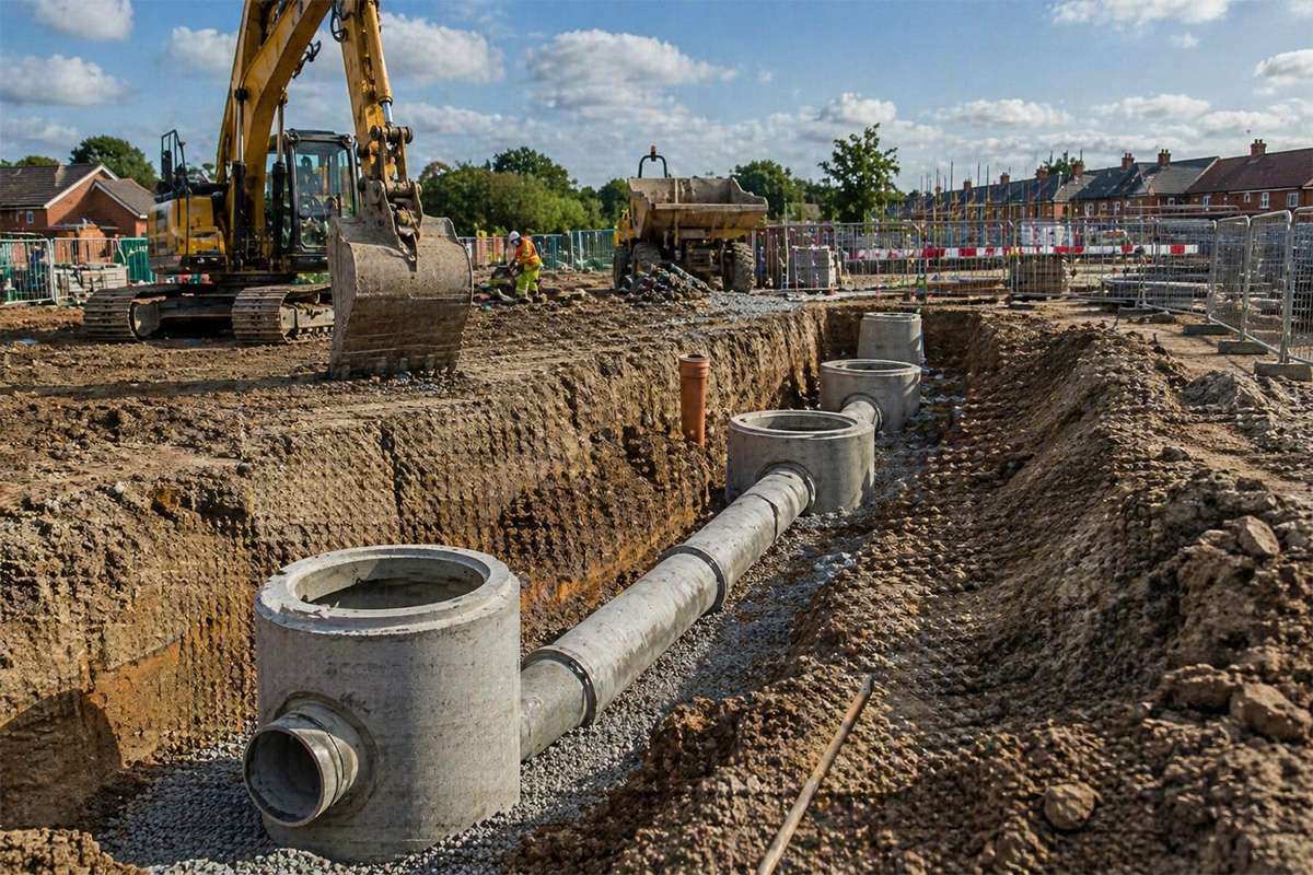 Civil engineering and groundworks project